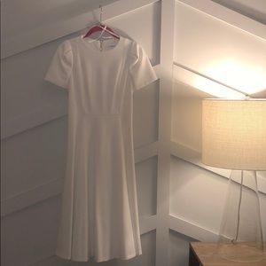 Calvin Klein White Midi Fit & Flare